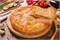Пирог с курицей и баклажанами 1099666
